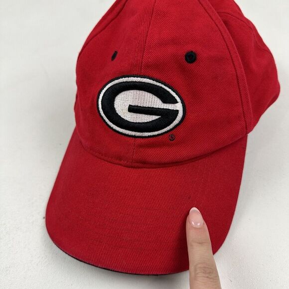 HMI Headwear University of Georgia Bulldogs Red Baseball Hat Cap OS Hook & Loop - Picture 4 of 11
